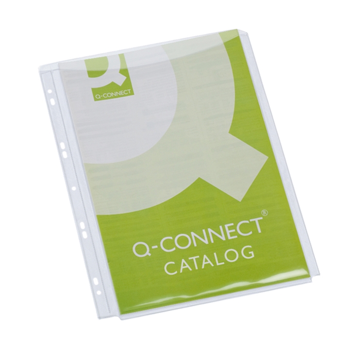 Paljetasku Q-Connect A4 PVC 0.18/5