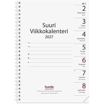 Suuri viikko vuosipaketti A5 2027