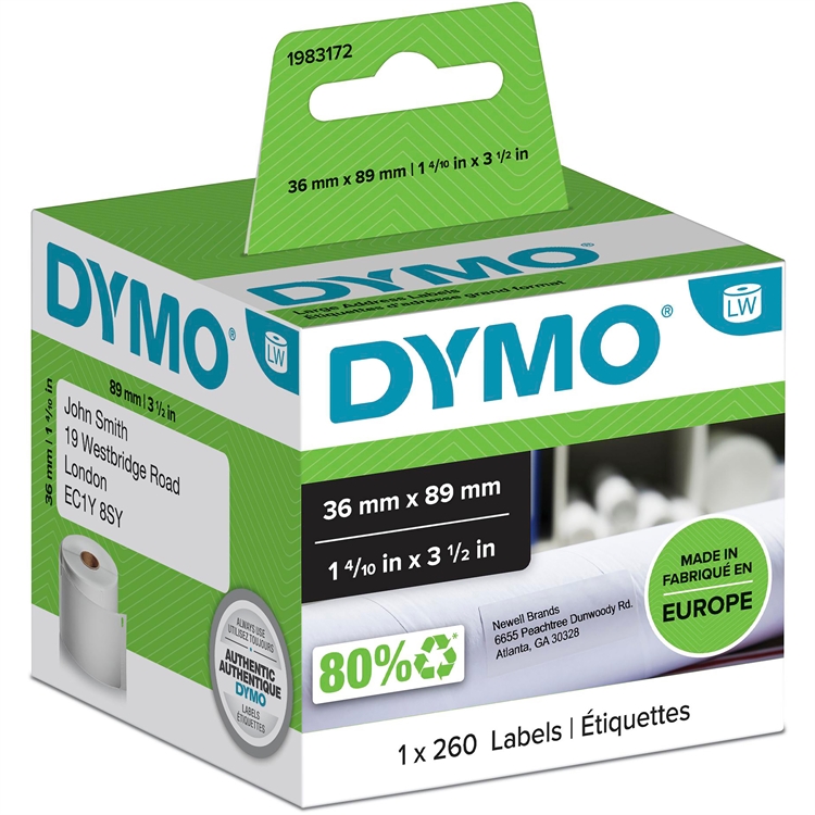 DYMO LW SUURI OSOITETARRA 36X89MM