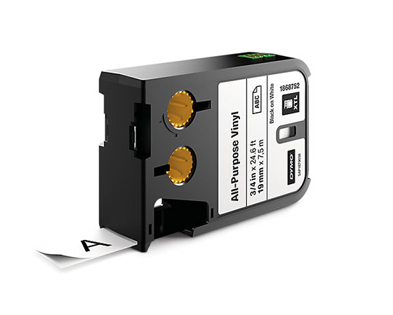 DYMO XTL 19MM VINYYLITARRA MUSTA/VALK 7M
