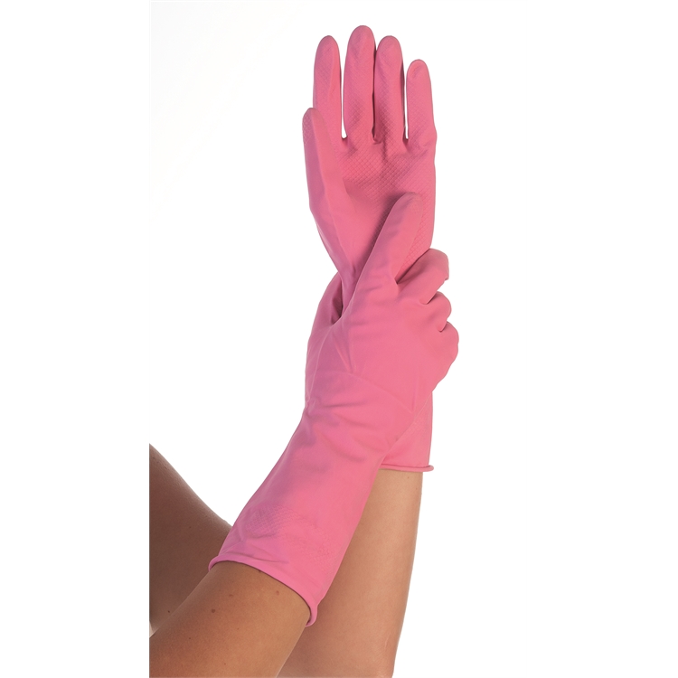 Kumisormikas latex  vaaleanpunainen S - 2