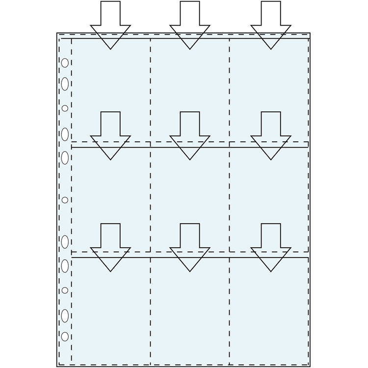 Keräilykorttitasku 7X9 A4  PP 18/10 - 2