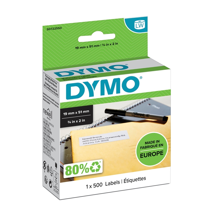 Tarra Dymo LW 51x19 mm yleistarra/500 - 2