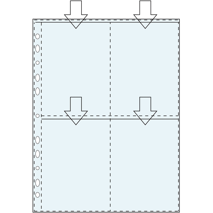 Valokuvatasku 10X15 A4 PP 4 taskua/10 - 2