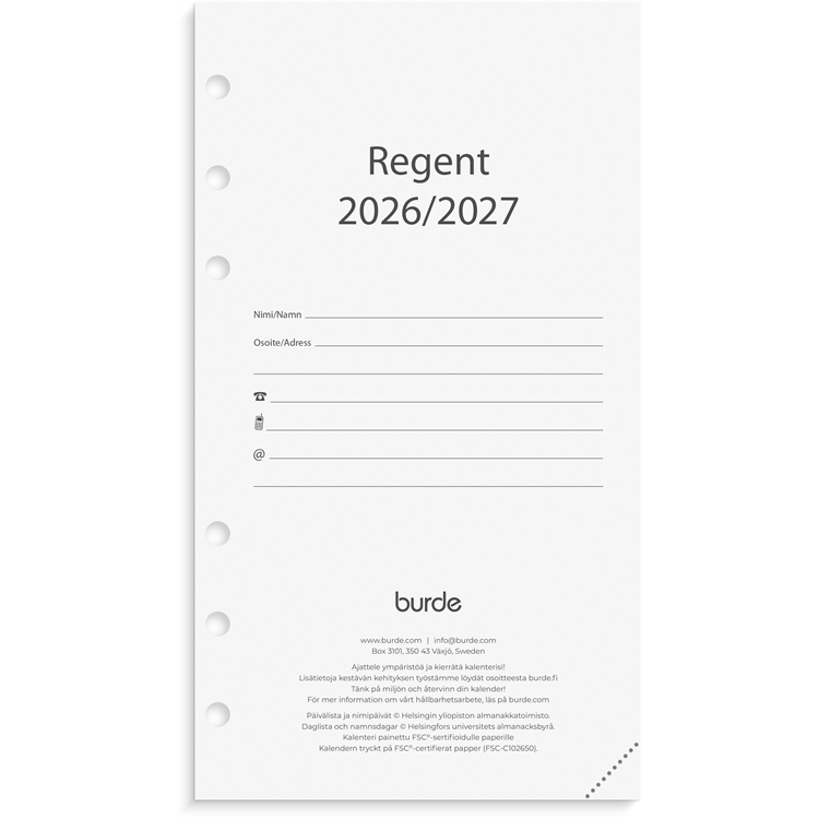 Regent paketti 18 kk26/27