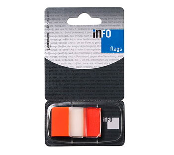 TEIPPIMERKKI 25X43MM 50S ORANSSI/KIRKAS