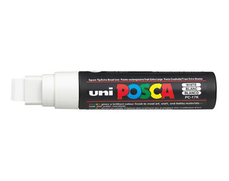 UNI POSCA PC-17K PAINT MARKER 17MM WHITE