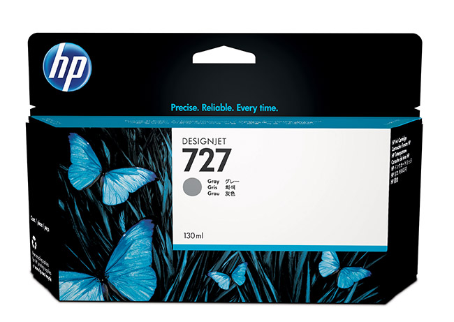 HP B3P24A INK CARTRIDGE #727 GREY 130ML