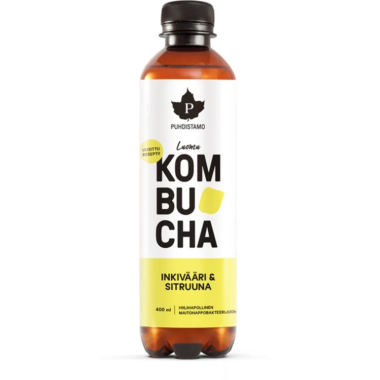 Kombucha Puhdistamoinkivääri-sitr 400ml