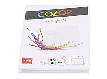 ELCO COLOR KORTTI+KUORI A6/C6 VALK /10-loppuunmyynti