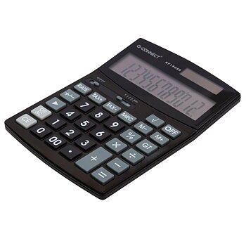 Pöytälaskin Q-Connect 12-numero iso