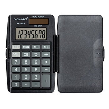 Nelilaskin Q-Connect8-nro lompakko