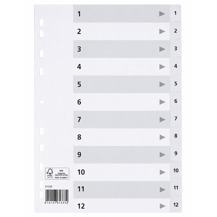 KP NumerohakemistoA4kartonki 12-os.