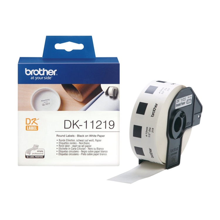 BROTHER DK-11219 PYÖREÄ TARRA 12MM/1200 - 2