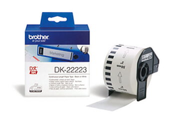 BROTHER DK-22223 TARRA 50MM MUSTA/VALK