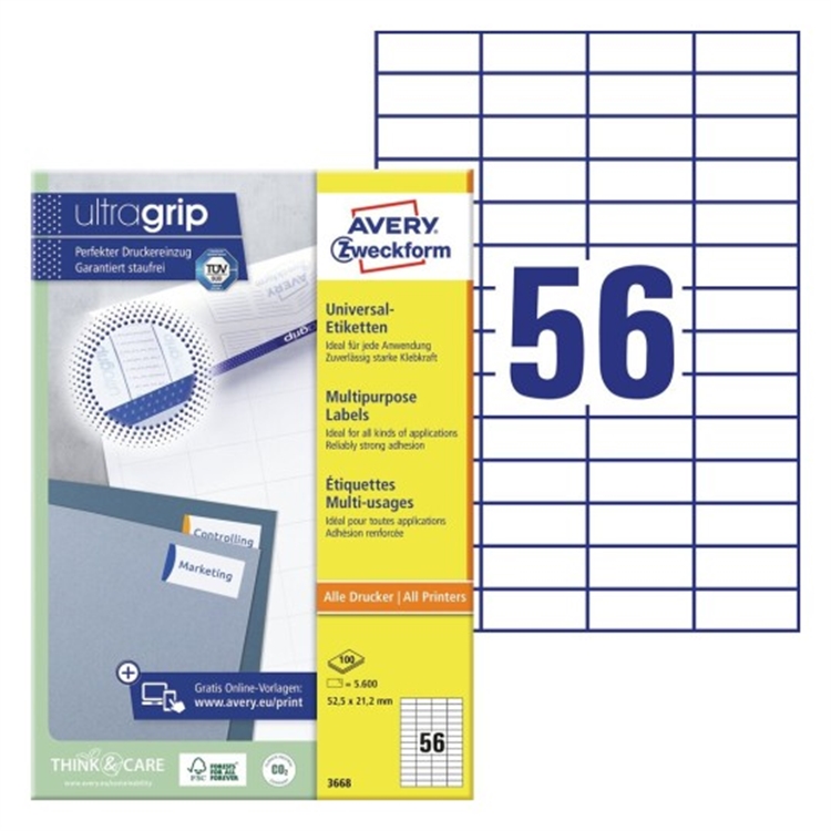 Monitoimitarra Avery3668 valk.52,5x21,2 - 2