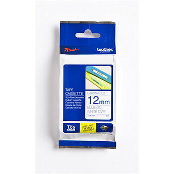 Tarrakasetti Brother TZe233 12mm val/sin