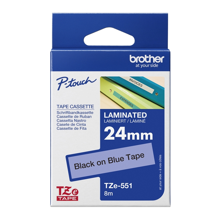 Tarrakasetti Brother TZe551 24mm sin/mus - 2