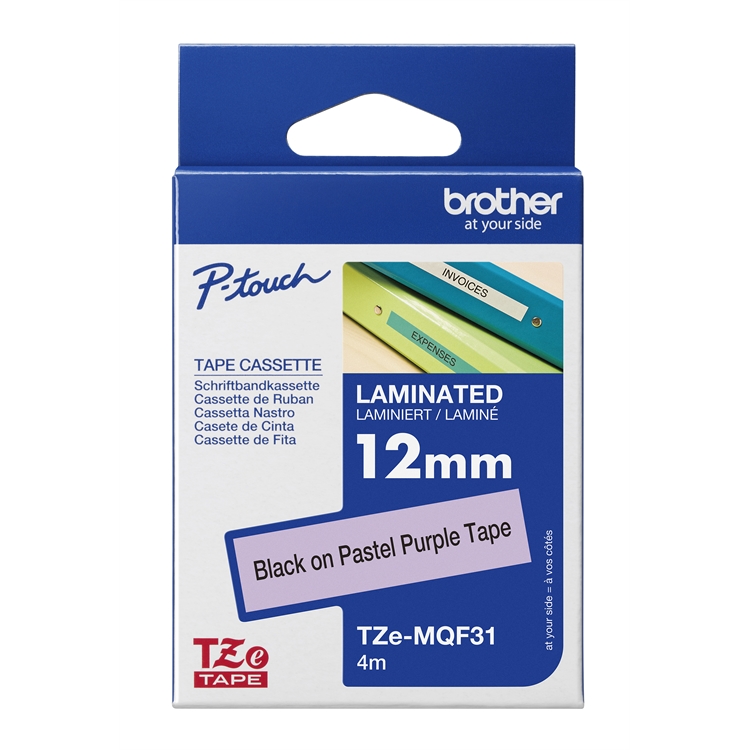 Tarrakasetti BrotherTZe-MQF31 12mm liila - 2