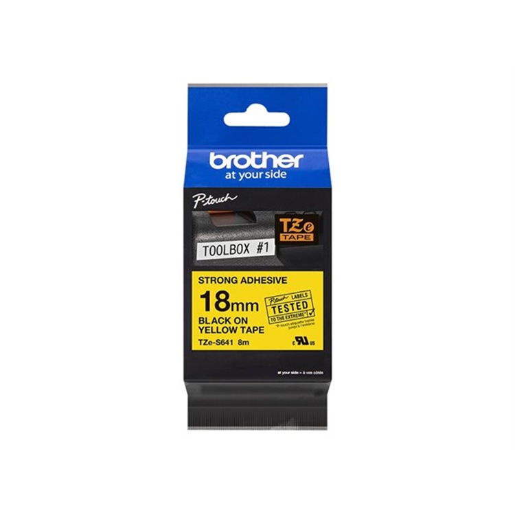 Tarrakasetti BrotherTZeS641 18mm kel/mu