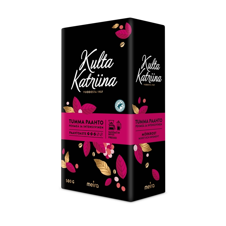 Kahvi Kulta KatriinaTumma Paahto SJ 500g - 2