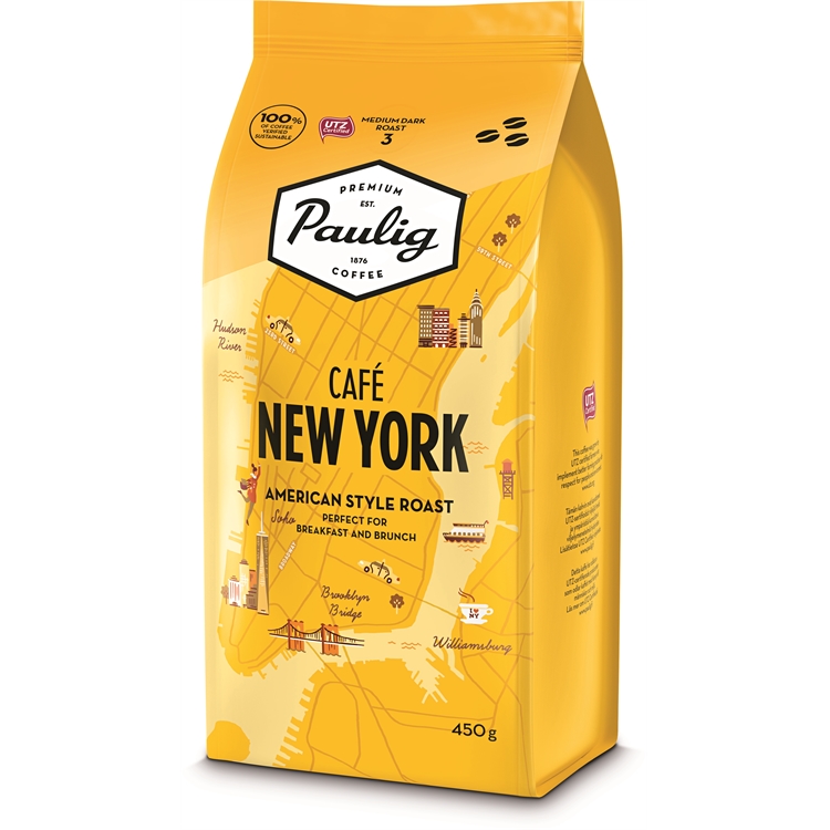 Kahvi Paulig Café New York papu 450gx8
