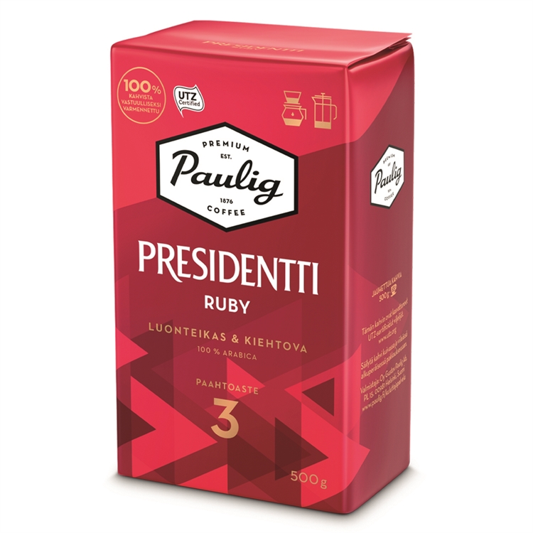 Kahvi Paulig Presidentti Ruby HJ UTZ 500 - 2
