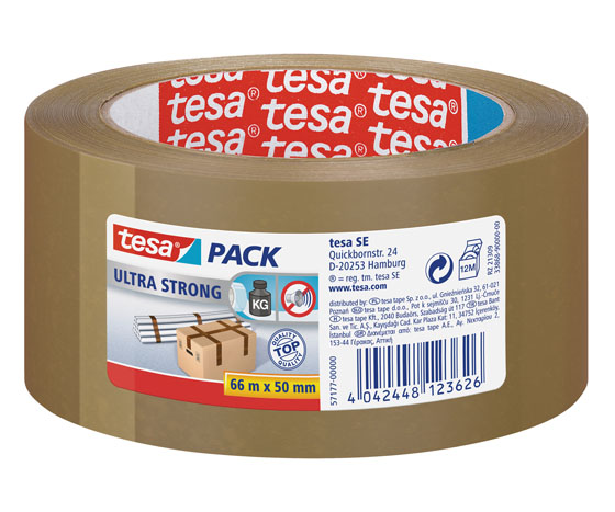 TESA 57177 PAKK.TEIPPI PVC 50MMX66M RUSK