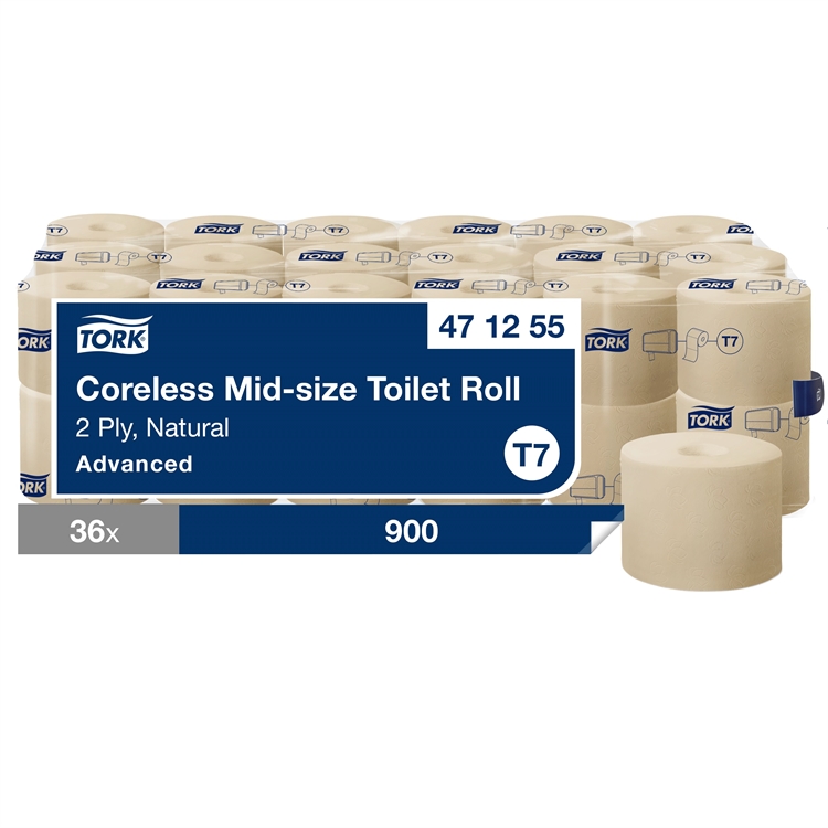 Wc-pap.Tork Natural Mid size hylsytön T7
