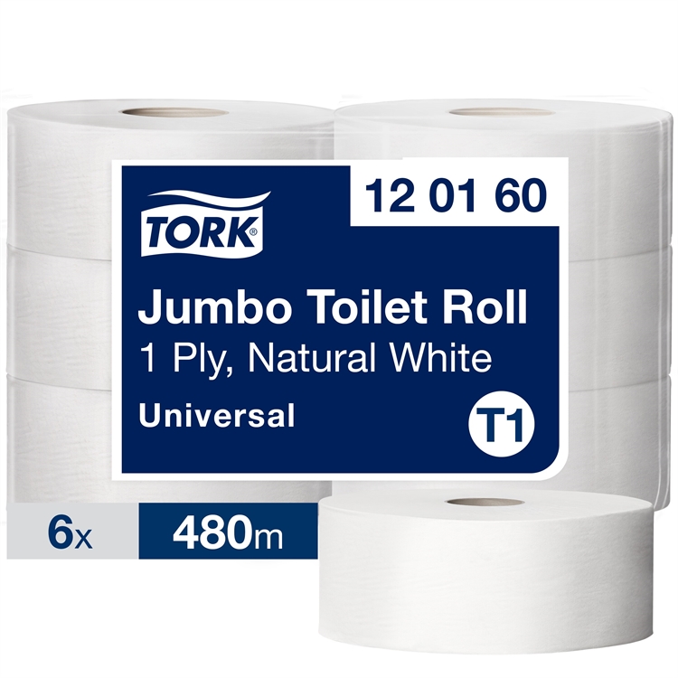Wc-paperi Tork Jumbo, valk.1/6 120160