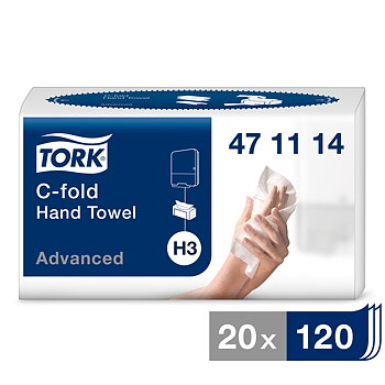 Käsipyyhe C-fold H3 2-k./20 471114 TORK