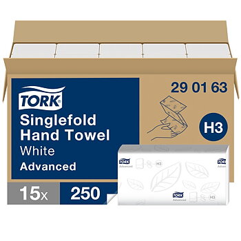 Käsipyyhe Tork Soft Singlefold H3/3750