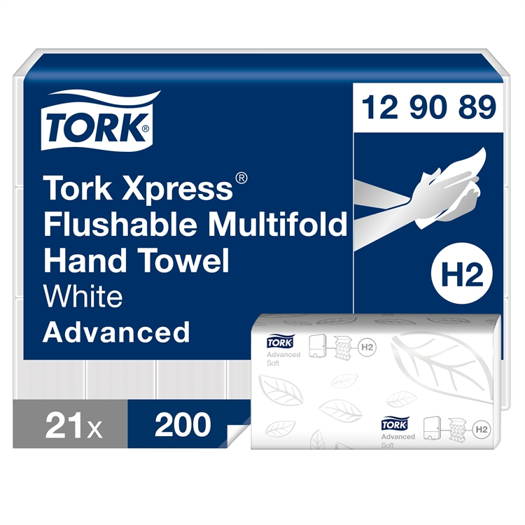 Käsipyyhe Tork Xpress flushiable H2/21 - 2