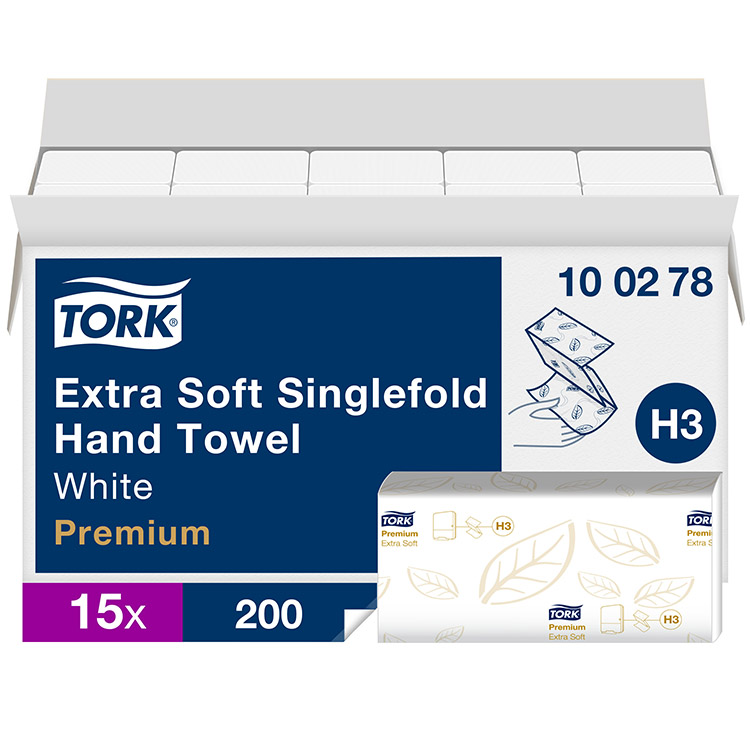 TORK 100278 KÄSIPYYHE EXTRA SOFT H3 /15 - 2