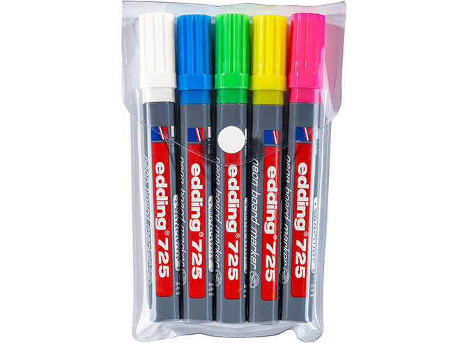 EDDING 725 NEON BOARD MARKER 5-VÄRIÄ