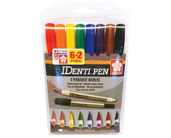 SAKURA IDENTIPEN DUALMARKER VÄRILAJ. /8 - 2