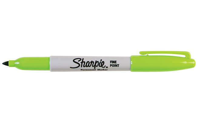 SHARPIE PERM. MARKER FINE 1MM LIME - 2