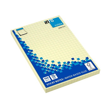 Viestilappu inFO 100x150mm FSC ruudut ke