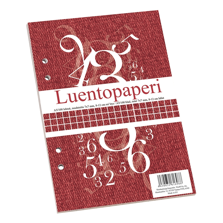 Luentopaperi A5/100 7X7 8-12 rei'itys