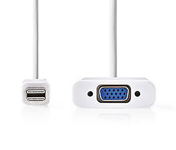 NEDIS MINI DP/VGA ADAPTERI 20CM VALK.