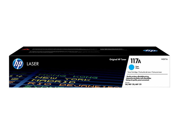 HP W2071A LASERVÄRI CYAN 117A 0,7K