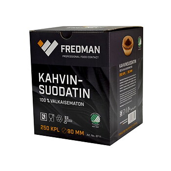 Suodatinpaperi Fredman 90 mm ruskea/250