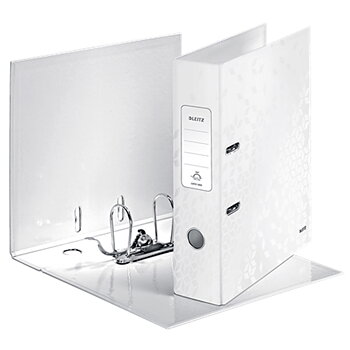 Kartonkimappi Leitz  WOW A4 80 mm valkoi