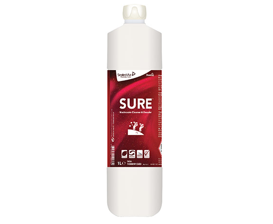 SURE SANITEETTI-/SAOSTUMIEN PUHD.AINE 1L