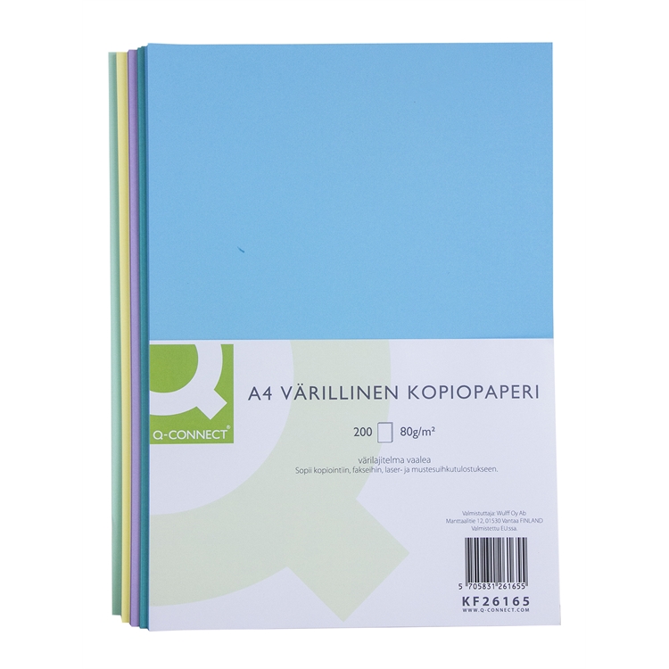 Kopiopap Q-Connect A4 80g värilaj.va/200 - 2