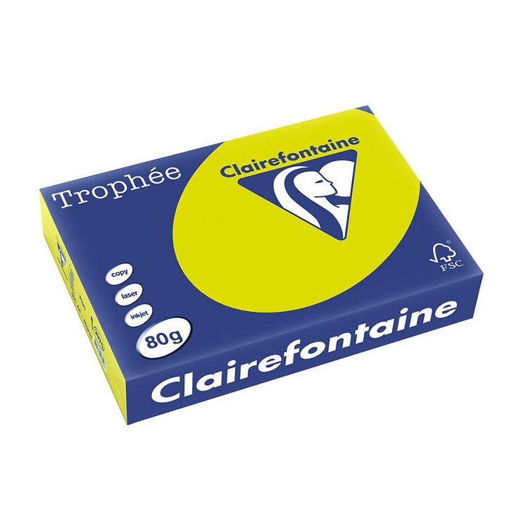 TROPHEE 2975 PAPERI A4 80G NEONVIHREÄ