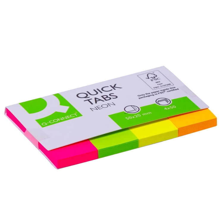 Merkkaaja Q-Connect 20x50mm 4 neonväriä