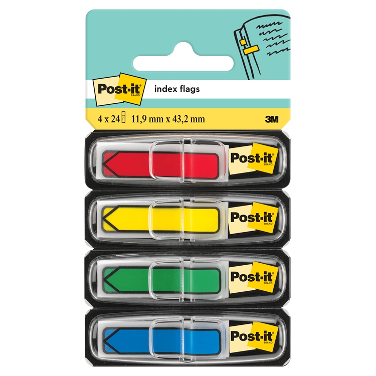 POST-IT 684 TEIPPIMERKIT NUOLET 4X24 - 2