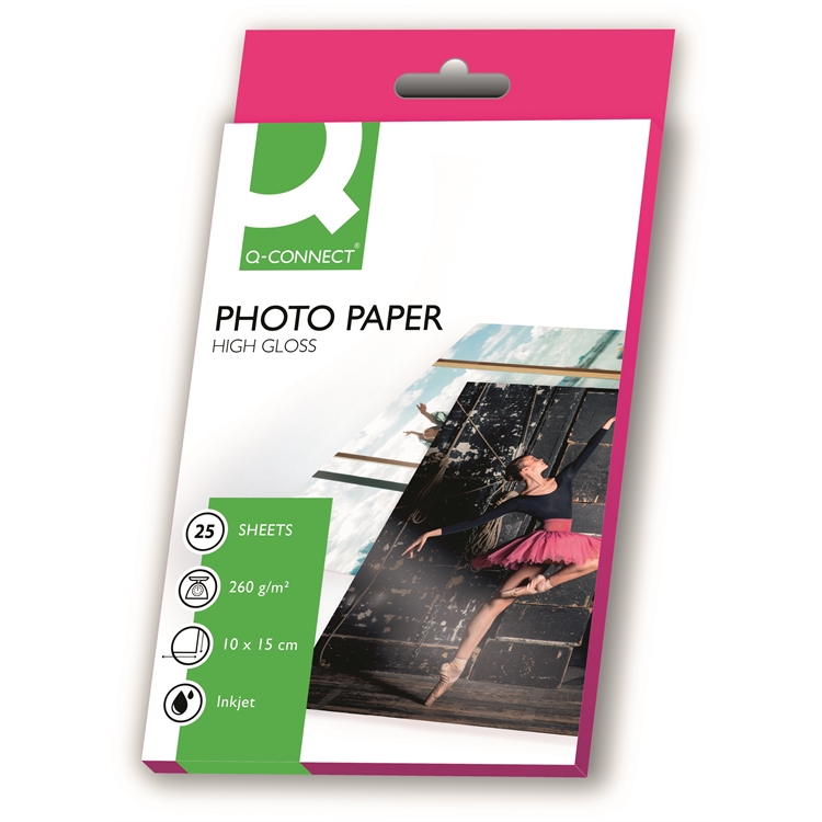 Photopaperi inkjet Q-Connect 10x15/25 - 2