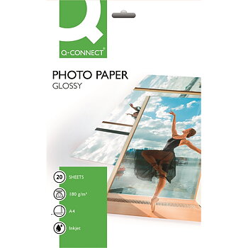 Photopaperi inkjet Q-Connect A4 180g/20